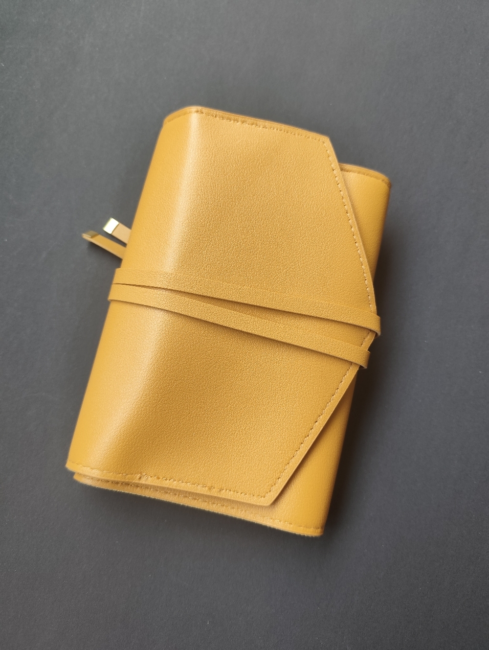 Glass Ladder Co Clutch Katherine Tech Organizer Roll Honey Vegan Leather